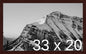 Frame It Easy 33 x 20 Merlot Wood Frame by FrameItEasy