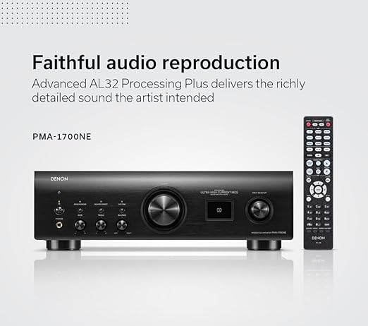 Denon PMA-1700NE Integrated Amplifier, USB-DAC & Phono Equalizer, Analog Mode - Image 4