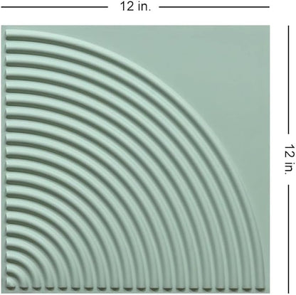 From Plain To Beautiful In Hours 9002 Arc Swell PVC 12 in x 12 in Peel and - Image 3