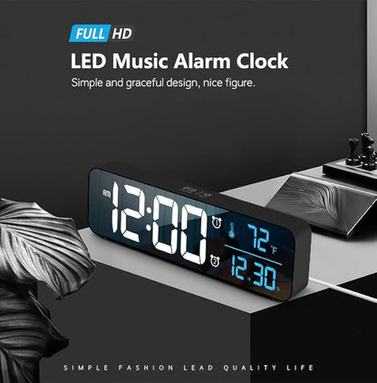 Abovsare Digital Clock for Bedroom, Clocks for Living Room Decor, Desk Table - Image 2