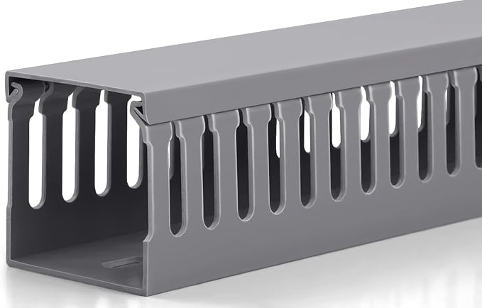 ZhiYo 2x2in Server Rack Cable Management, 6.6ft Cable Duct Cable Raceway Kit by ZhiYo