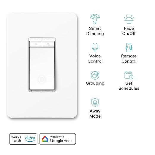 Kasa Smart Dimmer Switch HS220P3, Single Pole, Needs Neutral Wire, 2.4GHz Wi-Fi - Image 2