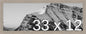 Frame It Easy 33 x 12 Rustic Gray Wood Frame by FrameItEasy