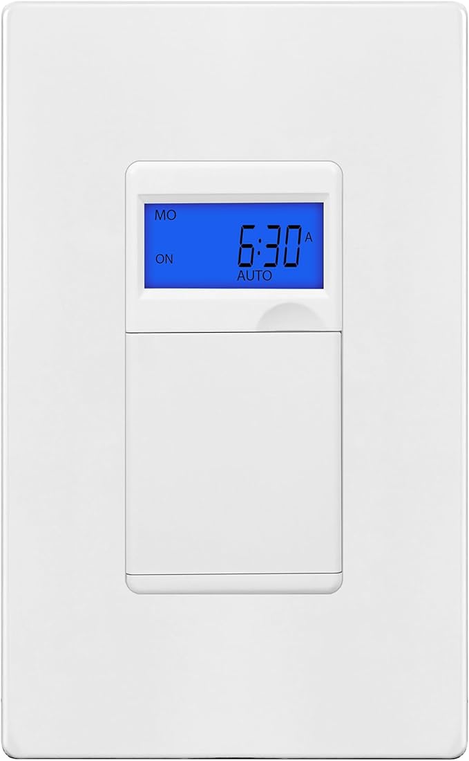 TG 7 Days Digital in-Wall Programmable Timer Switch by TG