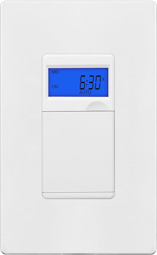 TG 7 Days Digital in-Wall Programmable Timer Switch by TG