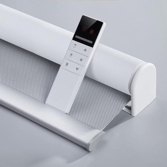 Motorized Blinds with Remote Window Roller Shade Wireless Rechargeable Motor by Tipiace
