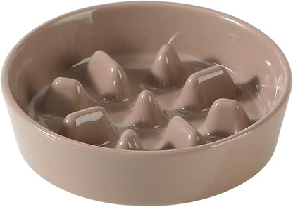 Ceramic 0.9 Cup Dog Bowl Slow Feeder, 6.1inch Slow Pet Food Dish by Havniva