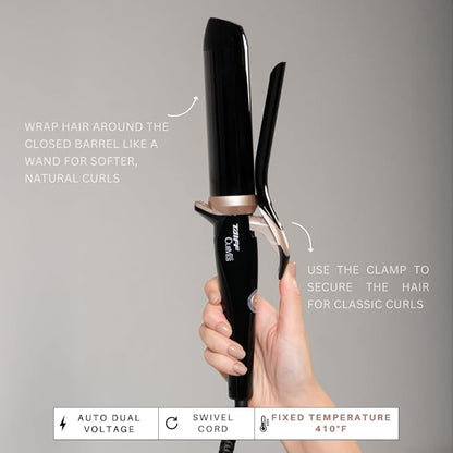 TAIFF Curves Professional Black Titanium Curling Iron – High-Performance Hair - Image 5
