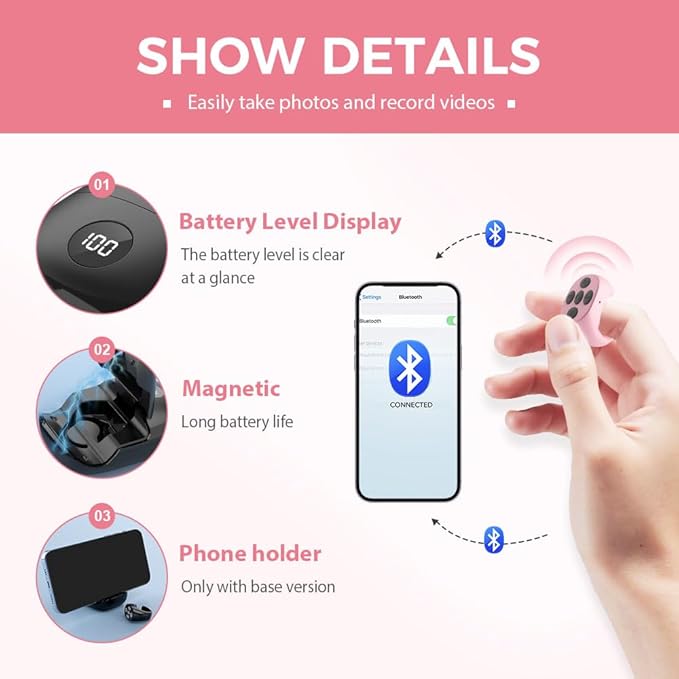 Fingertip Wireless Bluetooth Remote Control, 2026 New Bluetooth Ring Scroller - Image 4