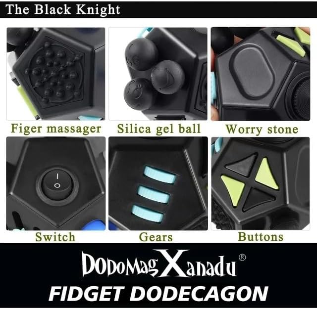 Fidget Dodecagon –12-Side Fidget Toys Cube Relieves Stress and Anxiety Anti - Image 3