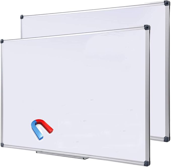 2 Pack 48 x 36 Large Magnetic Dry Erase Board by DexBoard