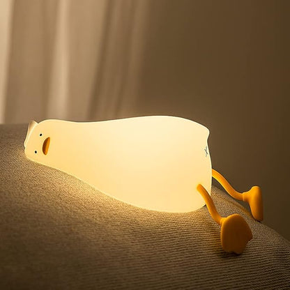 Lying Flat Duck Night Light, 3 Level Dimmable LED Nursery Nightlight, Cute - Image 2