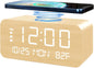 Digital Alarm Clock, with Wooden Electronic LED Time Display, 3 Alarm Settings by JALL