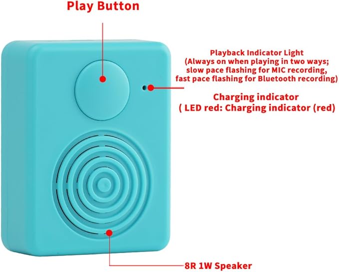 Sound Module with Speaker, 16MB Voice Recorder Box, Support Bluetooth & MIC - Image 3