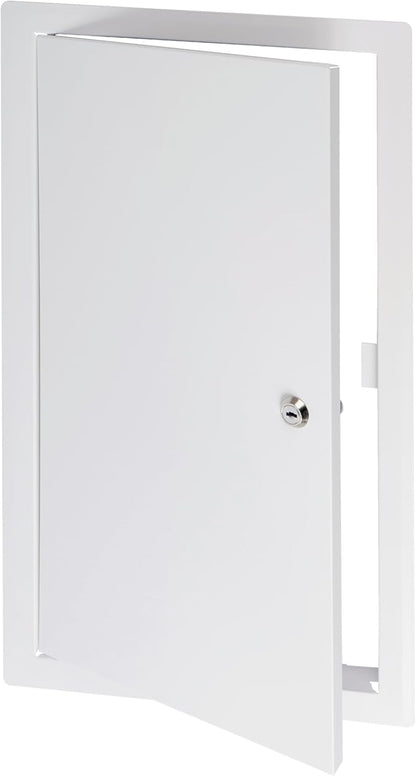10" x 20" Lockable White Metal Access Panel. Service Shaft Door Panel by Unknown