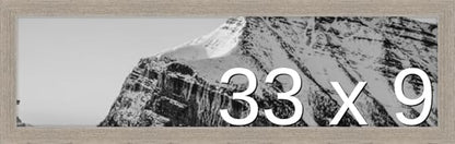 Frame It Easy 33 x 9 Rustic Gray Wood Frame by FrameItEasy