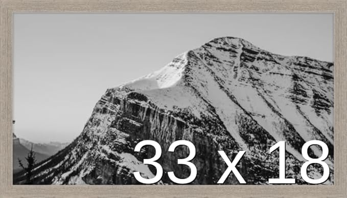 Frame It Easy 33 x 18 Rustic Gray Wood Frame by FrameItEasy