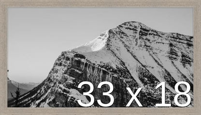 Frame It Easy 33 x 18 Rustic Gray Wood Frame by FrameItEasy