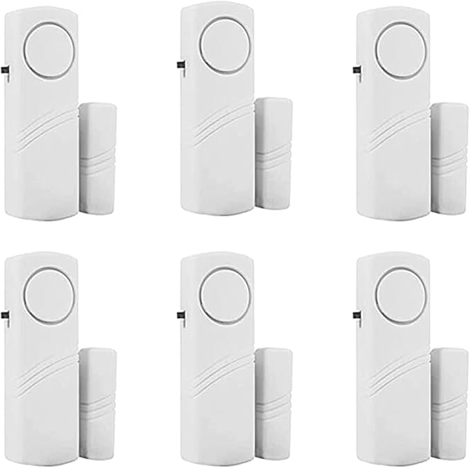 6 Pack Window Alarm Door Magnetic Sensor Alarm by Caoxiong
