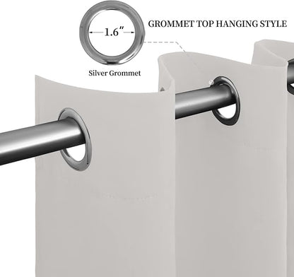 Easy-Going Blackout Curtains for Bedroom, Solid Thermal Insulated Grommet and - Image 5