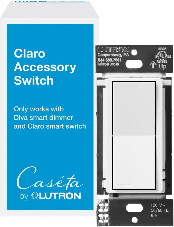 lutron caseta smart claro accessory switch for 3, main product view