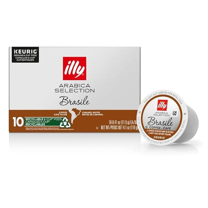 Illy Arabica Selections Brasile, 100% Arabica Bean Signature Italian Blend by illy