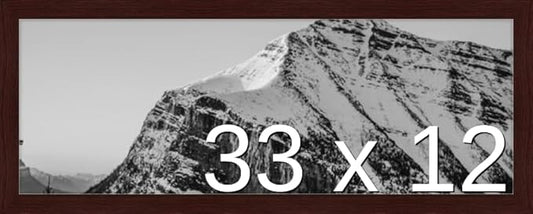 Frame It Easy 33 x 12 Merlot Wood Frame by FrameItEasy