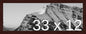 Frame It Easy 33 x 12 Merlot Wood Frame by FrameItEasy