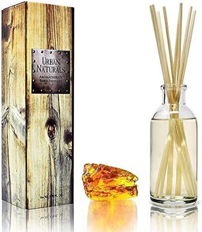 Urban Naturals Warm Vanilla Amber Reed Diffuser Gift Set | Creamy. Warm. by UrbanNaturals