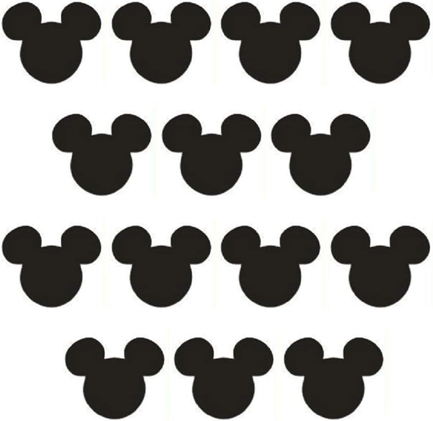 HORNO Cartoon Wall Sticker,Cute Animal Wall Art Easy Removable(Black)