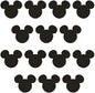 HORNO Cartoon Wall Sticker,Cute Animal Wall Art Easy Removable(Black)