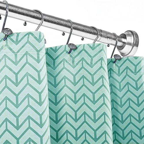 Umimile Shower Curtain Rod, 1 Inch Adjustable Spring Tension Curtain Rod | 304 Stainless Steel Shower Rod for Bathroom, Windows, Never Rust Non-Slip (Stainless Steel, 50-86”)