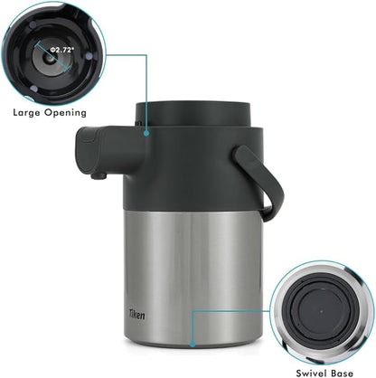 Tiken Airpot Coffee Dispenser - 74oz/2.2L Thermal Coffee Carafes - Image 4