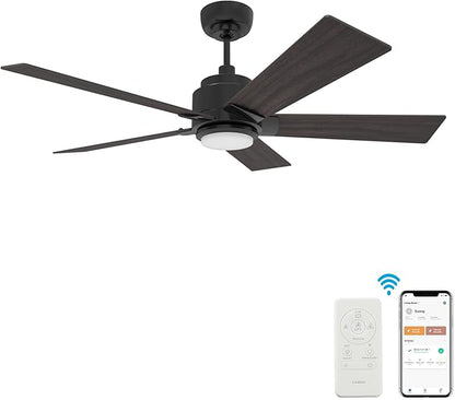 SMAAIR Smart WiFi LED Ceiling Fan, 52inch Plywood Outdoor Smart Ceiling Fan - Image 9