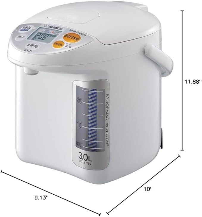 Zojirushi CD-LFC30 Panorama Window Micom Water Boiler and Warmer, 101 oz/3.0 L - Image 2