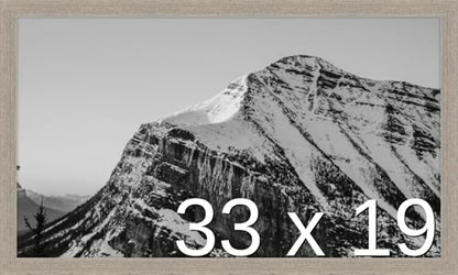 Frame It Easy 33 x 19 Rustic Gray Wood Frame by FrameItEasy