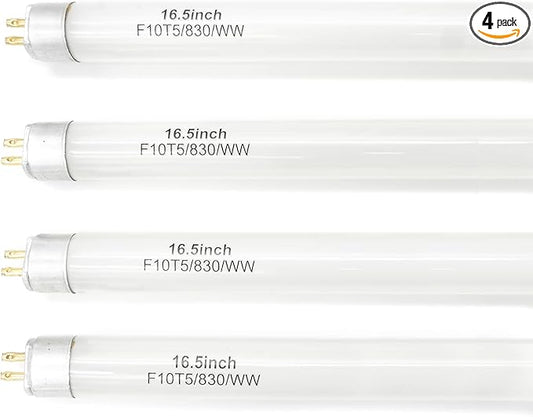 16 Inches F10T5 Replacement Bulb Compatible Jasco T5 10 Watt Warm White 3000K by Konideke
