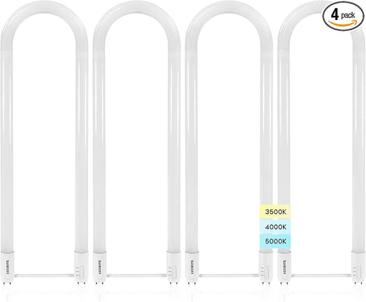 Luxrite U Bend LED Tube Light, T8 T12, 3 Colors 3500K | 4000K | 5000K, 2100 by LUXRITE