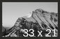 Frame It Easy 33 x 21 Coffee Wood Frame by FrameItEasy