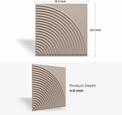 From Plain To Beautiful In Hours 9002 Arc Swell PVC 12 in x 12 in Peel and - Image 2