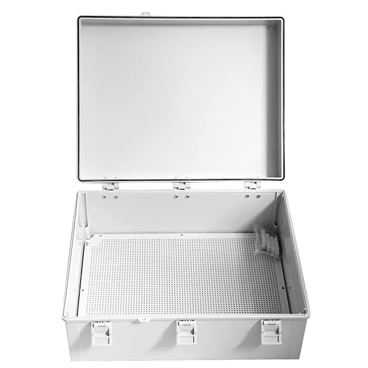 Co. 7.9" x 11.8" x 6.3" ABS Waterproof IP67 Hinged Electronics Box - Image 4
