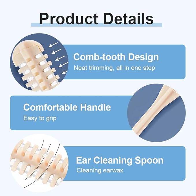 ROWPOZ 2-in-1 Nasal Hair Cutter, Durable Double Sided Trimmer Mini Nose Trimmer - Image 6