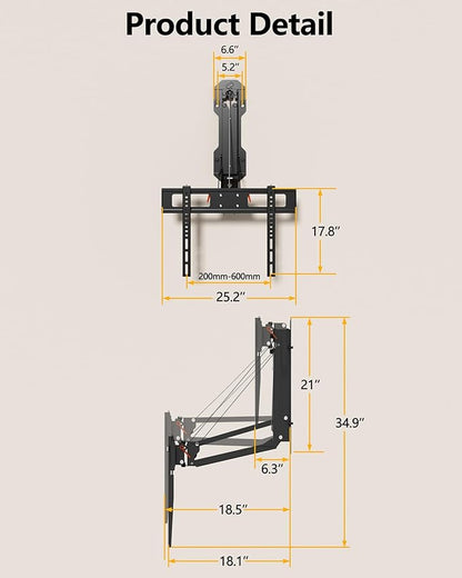 FORGING MOUNT Motorized Fireplace Pull Down TV Mount - Image 7