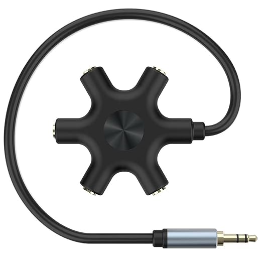 5-Jack Multi-Headphone Audio Splitter Injection Molding by HIEbee