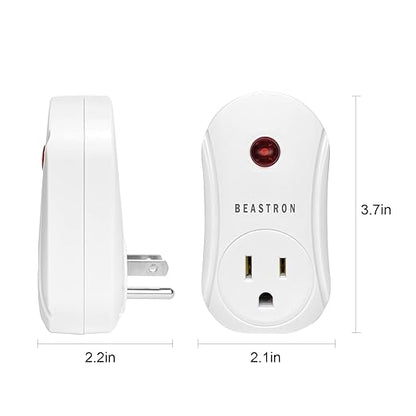 Beastron Upgraded Remote Controlled Outlet, Expandable Remote Light Switch Kit - Image 3