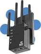 105-Device Compatible WiFi Extender Signal Booster, WiFi Extender, 12880 Sq.Ft by GEYILO