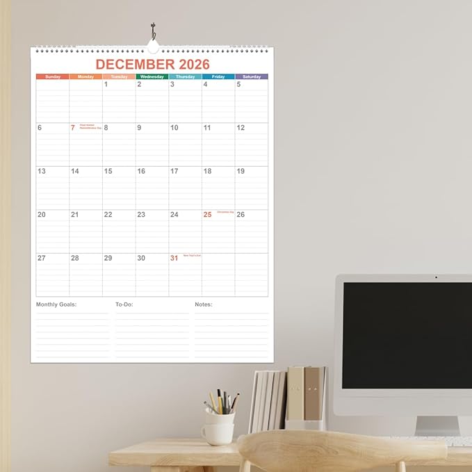 Large Calendar 2026 with Spiral Bound - Image 6