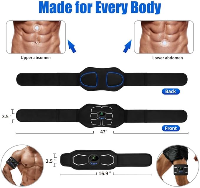 MarCoolTrip MZ Electronic Muscle Stimulator, Abs Stimulator Muscle Toner - Image 5