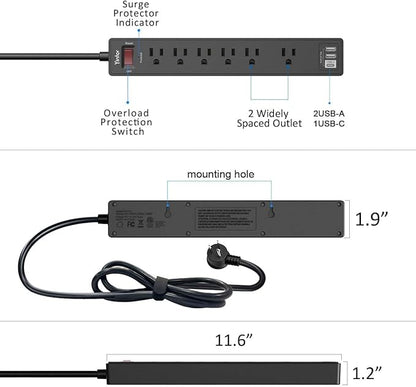 6Ft Power Strip Surge Protector - Image 7