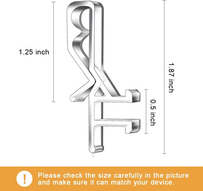 36 PCS Hidden Channel Valance Clips, 1-7/8inch Clear Plastic Blinds Clips for The Valance with a Groove in The Back